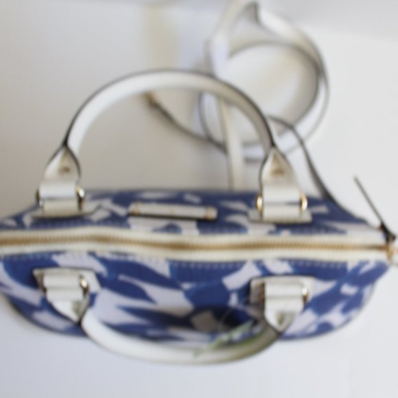 NWT Kate Spade Small Blue & White Rachelle Handbag - Picture 3 of 6